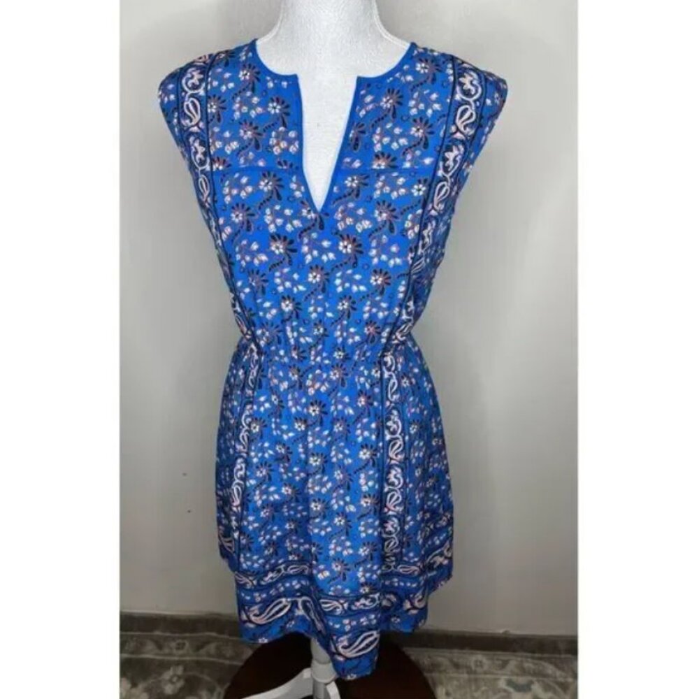 J.Crew Silk Border Print Dress - Picture 2 of 3